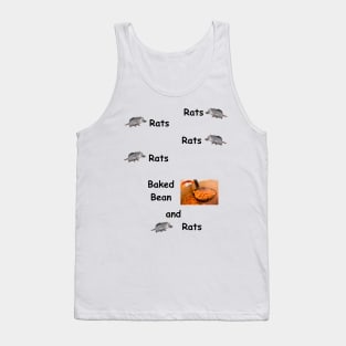 rats rats rats rats baked bean and rats jerma slogan t-shirt Tank Top